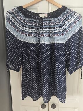 Lucky Brand Floral Boho Blouse